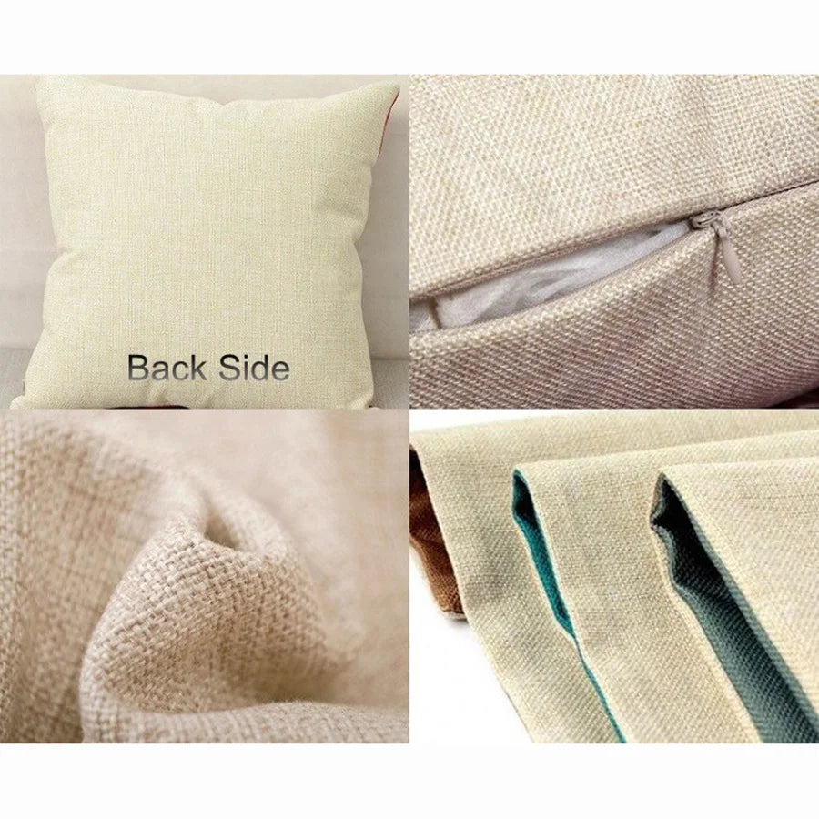 Japanese Art Ikigain Life Doctrine Geisha Judo Samurai Spirit Red Black Ink Painting Art Sofa Pillow Case Linen Cushion Cover