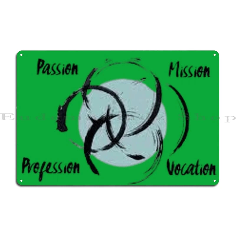 Ikigai A Reason For Being Metal Plaque Cinema Customize Wall Decor Plaques Designing Ikigai Tin Sign Poster