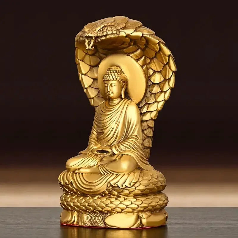 Fengshui Shakyamuni Home Buddha Hall Crafts Buddha Statue Home Living Bedroom Sculptures
