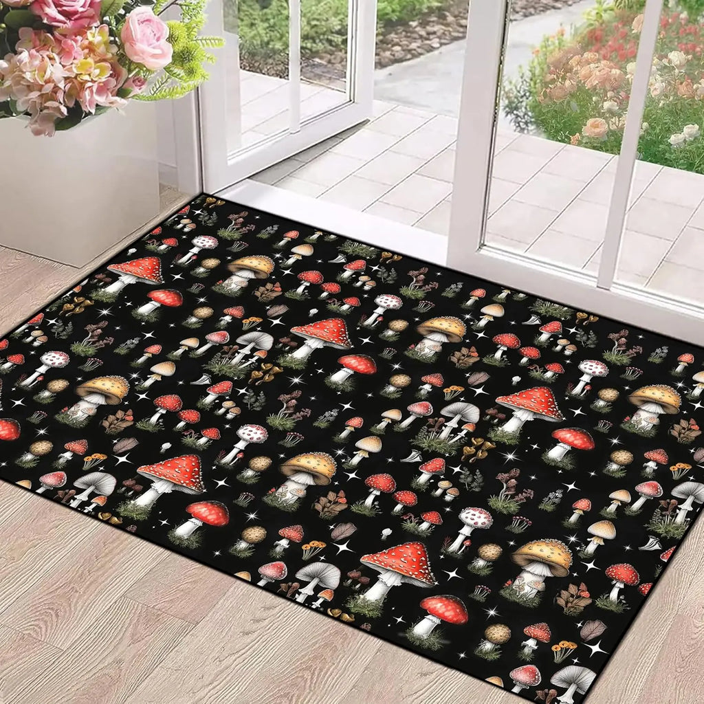 Star Rug Celestial Area Rugs for Girls Boys Women Bedroom Dorm Living Room Boho Sun and Moon Galaxy Floor Mat Pad Doormat Carpet