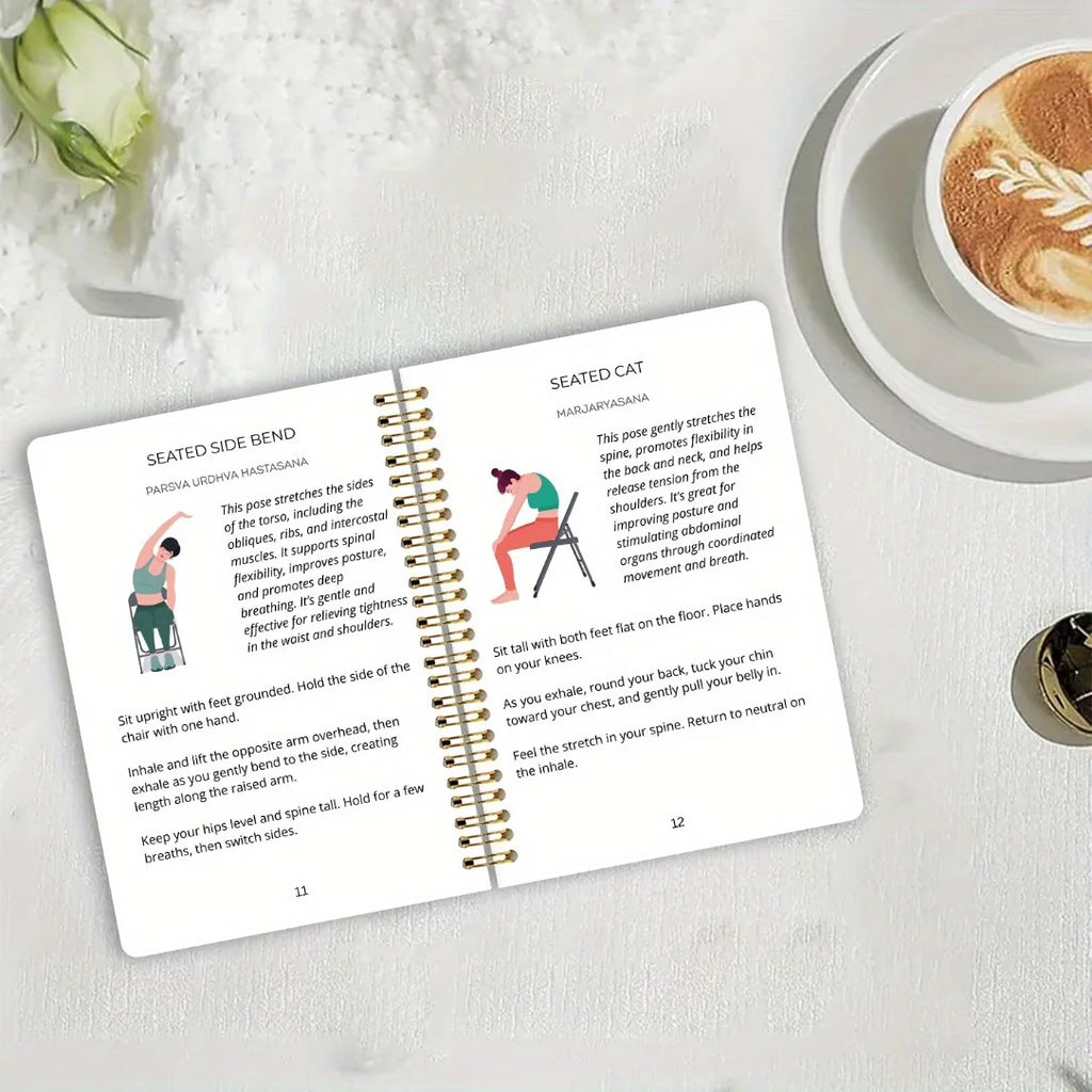 Chair Yoga Guide for Weight Loss, Muscle Strengthening & Flexibility - Beginner-Friendly Workout Suitable for Seniors and Adults