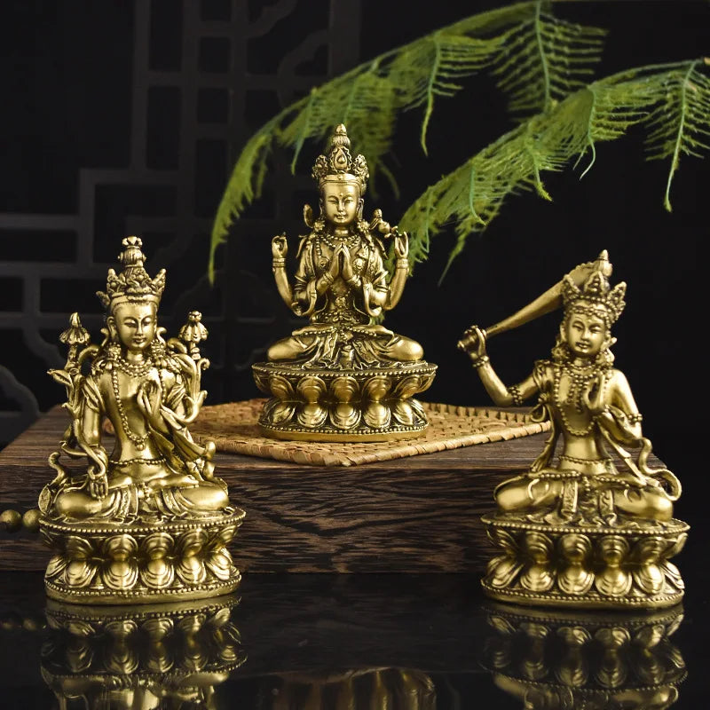 Buddha statue resin decorative items, standing Buddha, sitting Buddha, and Zen-inspired decorative items for the entrance hall