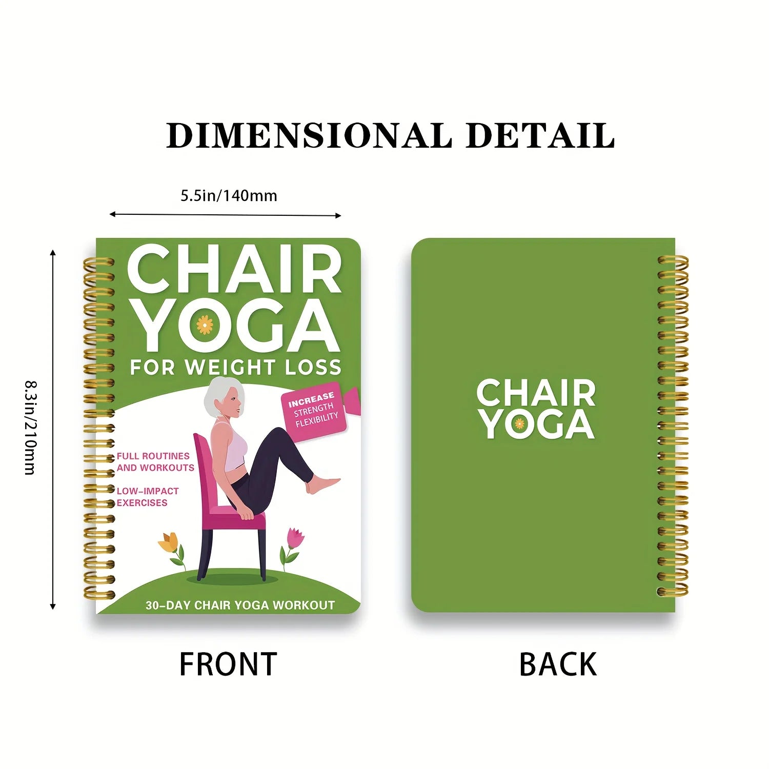 Chair Yoga Guide for Weight Loss, Muscle Strengthening & Flexibility - Beginner-Friendly Workout Suitable for Seniors and Adults