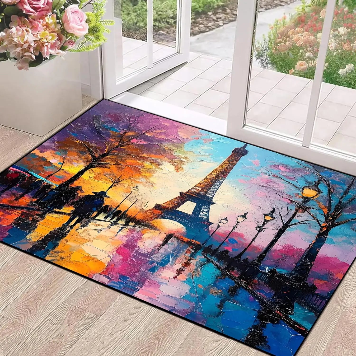 Star Rug Celestial Area Rugs for Girls Boys Women Bedroom Dorm Living Room Boho Sun and Moon Galaxy Floor Mat Pad Doormat Carpet