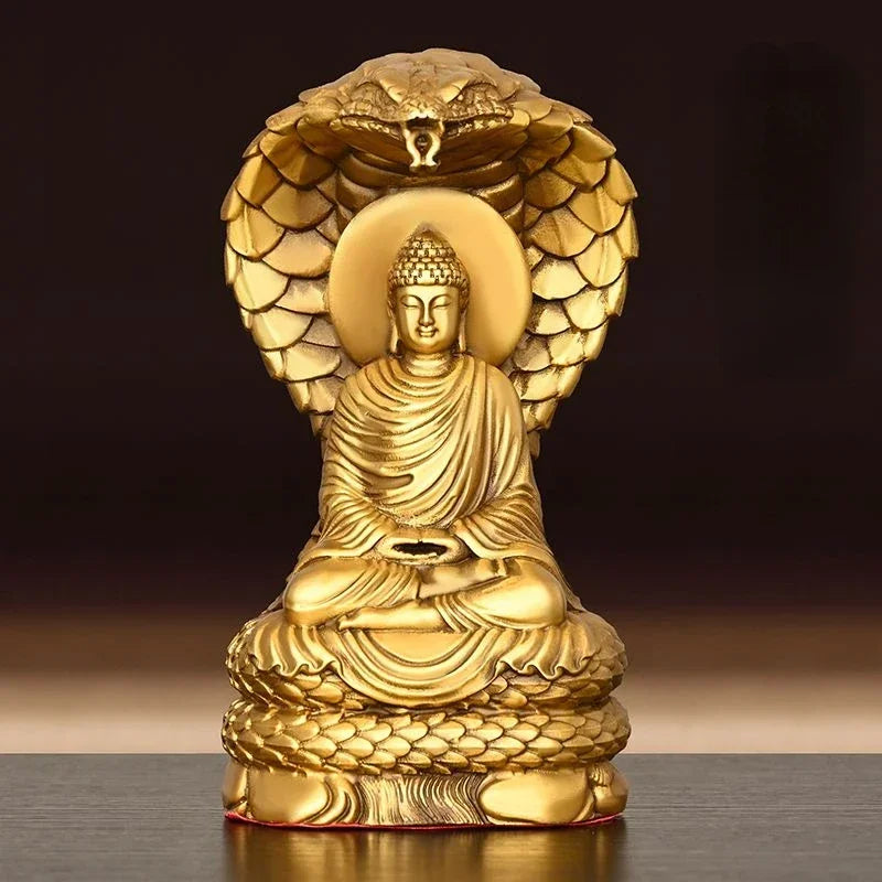 Fengshui Shakyamuni Home Buddha Hall Crafts Buddha Statue Home Living Bedroom Sculptures
