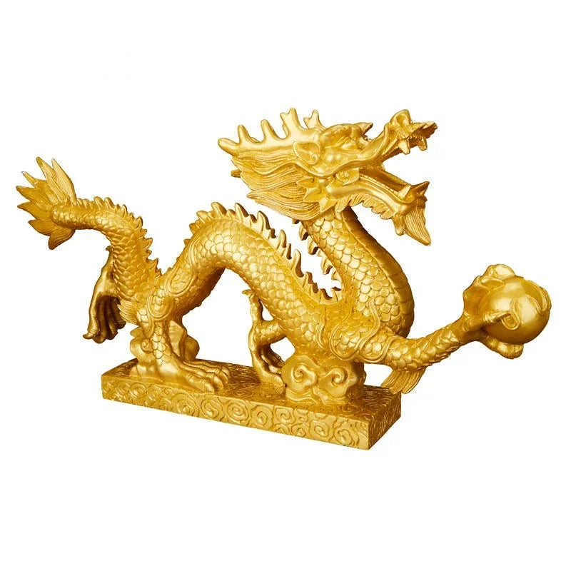 Feng Shui Lucky Resin Imitation Hanlong Ornaments Zodiac Dragon Home Decor